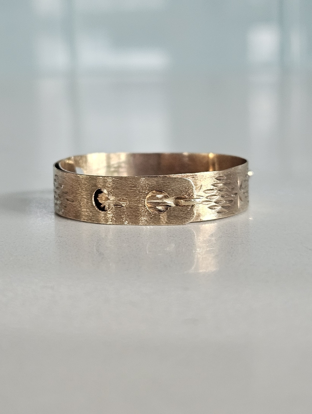Luxury Antique Victorian Solid 14k Yellow Gold Burmese Ruby Baby Bangle Bracelet - Picture 10 of 14